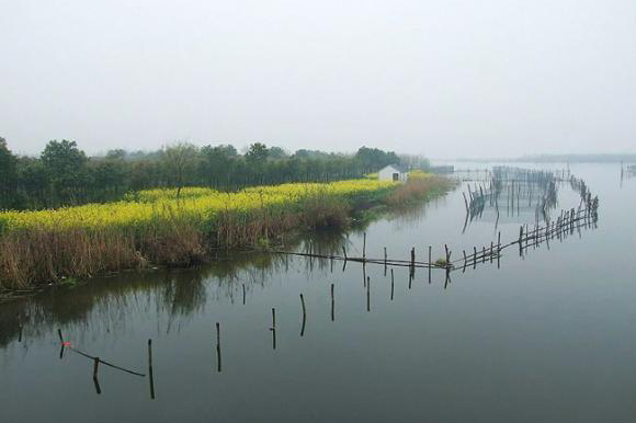 阳澄湖旅游静谧之光